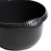 28cm High Grade Plastic Round Bowl Kitchen Sink, Basin Mixing, Washing Up Bowl Tidy Organiser -Midnight Dark Greyish view 2