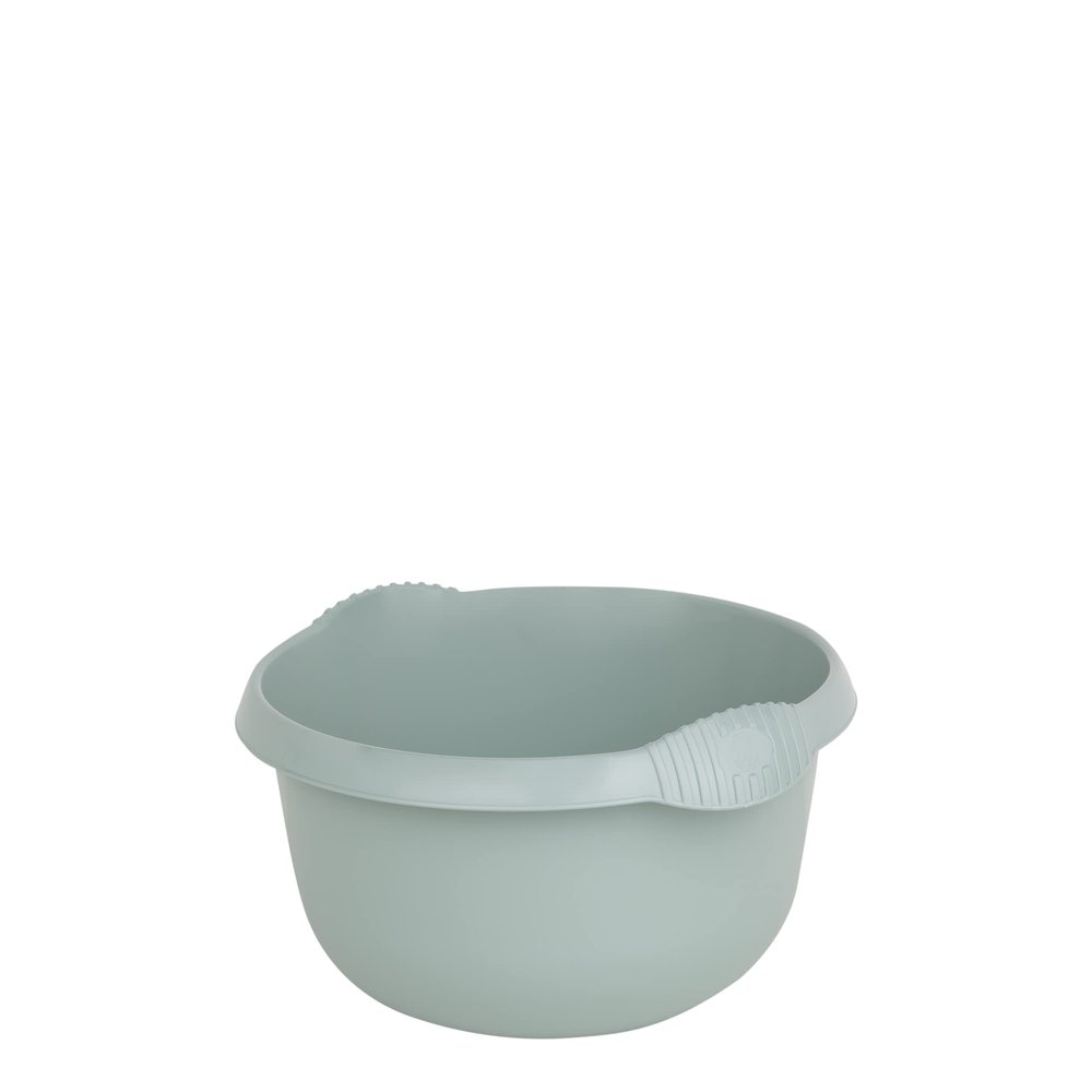 28cm High Grade Plastic Round Bowl Kitchen Sink, Basin Mixing, Washing Up Bowl Tidy Organiser (Silver Sage)