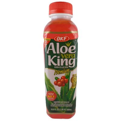 Aloe Vera King Drink Mossberry Pack of 20 (20 x 500 ml) Includes 5 Disposable Drink