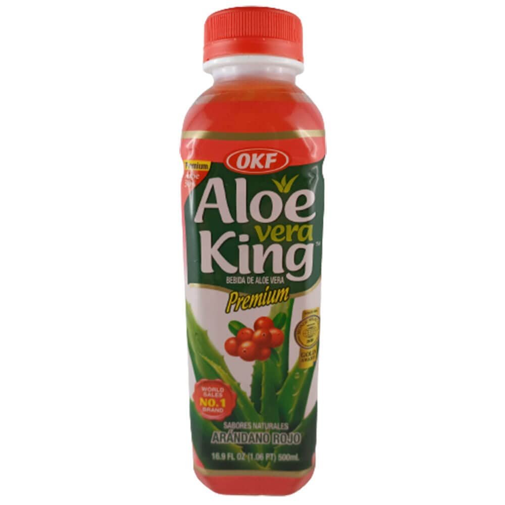 Aloe Vera King Drink Mossberry Pack of 20 (20 x 500 ml) Includes 5 Disposable Drink