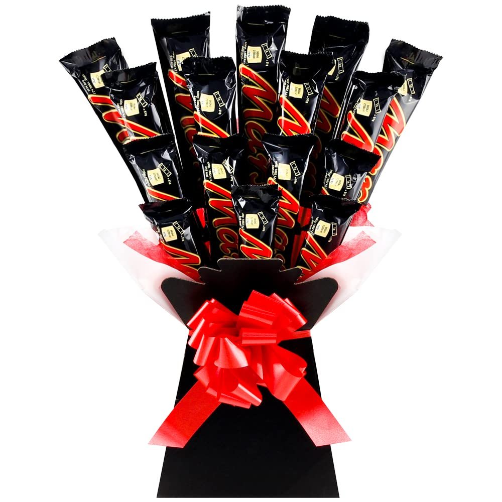 Chocolate Hamper - Chocolate Gift for Men or Women - Packed With Full Size Mars Bars - Milk Chocolate Coated Caramel & Nougat in a Chocolate Bouquet - 1.5kg