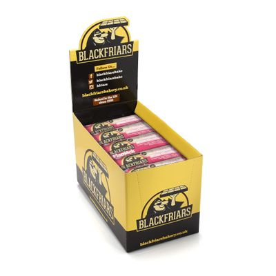 Blackfriars Flapjack Multipack Bars - Raspberry White Chocolate Flapjacks 25 x 90g | Flapjack Bars Individually Wrapped | Breakfast Bars | Suitable for Vegetarians [UK company]