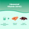 Bandini Liposomal Vitamin D3 K2 - High-Dosage Dietary Supplement for Immune System Support - Strengthens Muscles, Bones, and Teeth - Liquid D3+K2 250 mL with Dosing Cap view 4