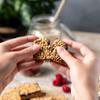 TRIBE 3-Layered Protein Flapjack Raspberry, 50g - Healthy Snack Bars - Vegan, Dairy Free & Gluten Free (Pack of 12 Bars) view 4