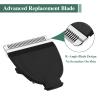2 Pack Replacement Blades for Meridian Trimmer, Hygienic Ceramic Replacement Blades Compatible with Meridian Body Trimmer (Onyx & Sage), Black view 3