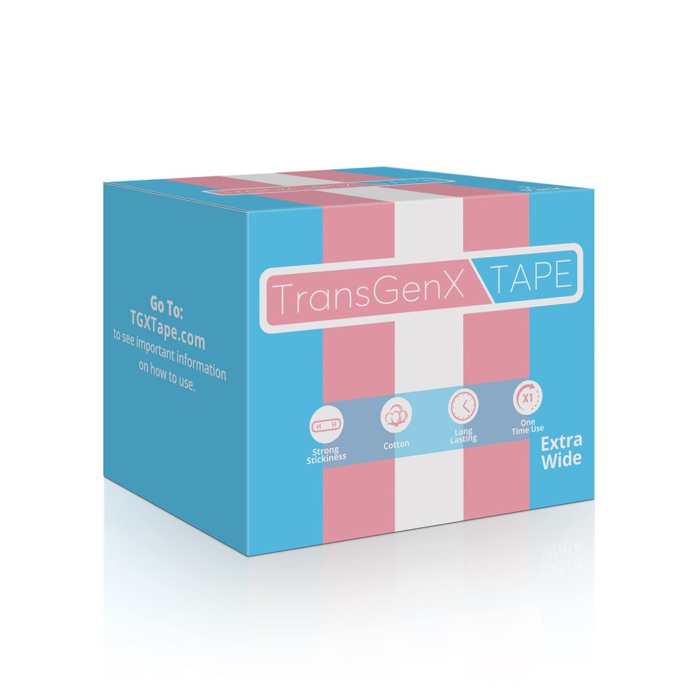 TransGenX 4 Inch Wide Tape. Extra Wide for Trans FTM Chest Binder for Transgender