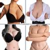 YINSUCDS Silicone Breastplate Halfbody Fake Breast Forms High Neck Breasts Crossdresser C-G Cup for Drag Queen Cosplay, Color 3, E Cup Filled Soft Cotton view 3