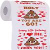 AOZITA 60th Birthday Gifts for Women Men, Happy Prank Toilet Paper, 60th Birthday Decor, Party Supplies Favors, Funny Gag Gifts Novelty Bday Present for Him, Her, Friends, 380 Sheets & 3 Layers view 1
