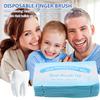 Healvian Disposable Finger Toothbrush Sterilized Gauze Dental Finger Brush with Adjustable Drawstring Oral Cleaning Wipes for Baby Toddler Gum Care view 2