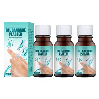 10ML Liquid Bandage, Waterproof Gel Bandage Plaster, Transparent Liquid Band, Quick-Dry Wounds Care Liquid Band Aid for Minor Cuts Scrapes Wounds