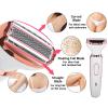 4-in-1 Electric Lady Shaver - Painless & Portable Bikini Trimmer, Wet & Dry Hair Removal, Eyebrow Trimmer, for Women - USB Rechargeable for Face, Legs, Underarm view 2