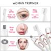 4-in-1 Electric Lady Shaver - Painless & Portable Bikini Trimmer, Wet & Dry Hair Removal, Eyebrow Trimmer, for Women - USB Rechargeable for Face, Legs, Underarm view 3