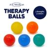 JFA Medical Hand Therapy Exercise Balls 5 Strengths - Extra Soft, Soft, Medium, Firm, Extra Firm view 3