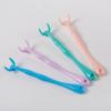 Reusable NO-Waste Dental Floss Handle 1 Counts for Adults and Kids Teeth Cleaning Interdental Brush Unflavored Floss Picks Colorful Design floas Holder Flosser view 2