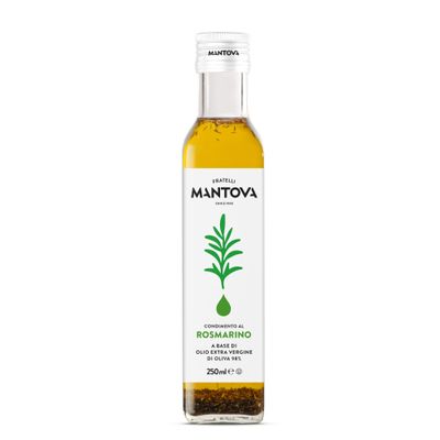 Extra Virgin Rosemary Flavoured Oil - 100% ITALIAN Product - Cold -Pressed - Fratelli Mantova since 1905