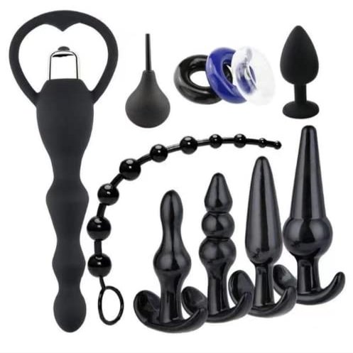 11 Waterproof Silicone Bathroom Accessories - Black - 88
