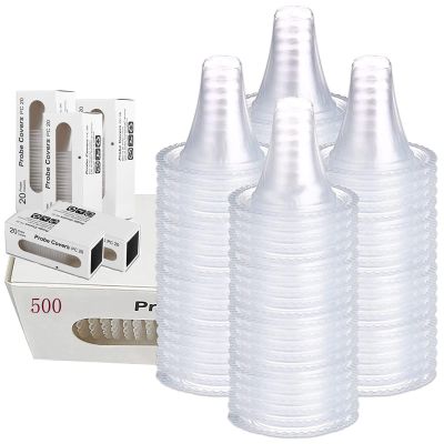 500 Counts Ear Thermometer Covers Lens Filters Refill Caps Compatible for All Braun themometer Thermometer Models Digital Thermometers Disposable Covers