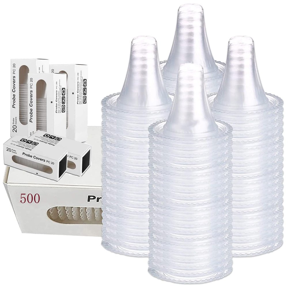 500 Counts Ear Thermometer Covers Lens Filters Refill Caps Compatible for All Braun themometer Thermometer Models Digital Thermometers Disposable Covers