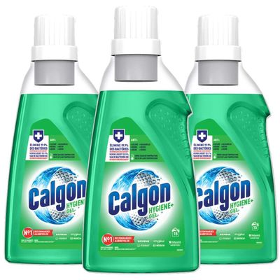 CALGON 3 x Hygiene Plus Washing Machine Anti Limescale Cleaner - 750ml