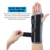 360 RELIEF Wrist Support Brace - with 3 Metal Splints & 3 Adjustable Straps | Arthritis Carpal Tunnel, Tendonitis, Joint Paint | for Men & Women | Grey, Small for Left Hand with Mesh Laundry Bag | view 3