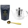 Loose Leaf Gift Set, Heat Resistant Teapot, Tea Measuring Spoon, 100g Loose Leaf Tea, Camellios (Peachy Chamomile) view 1