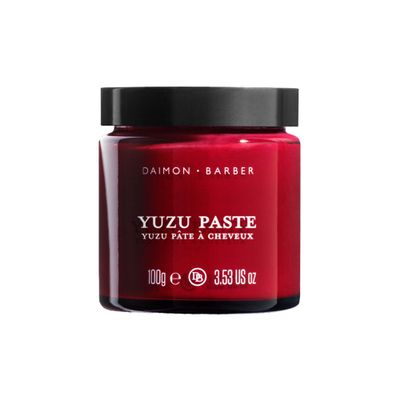 Daimon Barber Yuzu Paste, Strong Hold Hair Styling Paste for Men, Adds Texture and Definition and Nurishes the Hair and Scalp, Ideal for Fine and Thinning Hair 100g