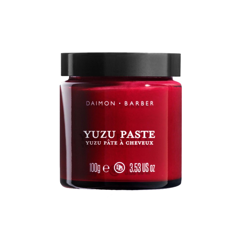 Daimon Barber Yuzu Paste, Strong Hold Hair Styling Paste for Men, Adds Texture and Definition and Nurishes the Hair and Scalp, Ideal for Fine and Thinning Hair 100g
