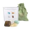 Crystal Gift Set for Abundance & Prosperity - UK Designed 4 Stone Premium Selection for Meditation, Healing & Chakra Balancing. Comes with Gift Pouch, Crystals Wellness & Usage Guide Plus Info Booklet view 1