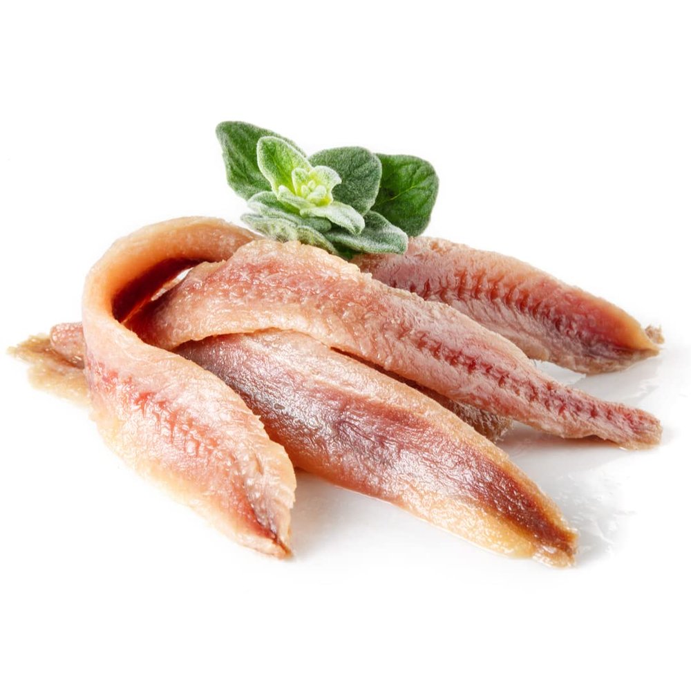 Salted Anchovy Fillets in Sunflower Oil 1kg x 2 Pack | Premium Anchovies | Ready to Use | Rich Umami Flavour
