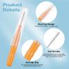 ACWOO Interdental Brushes, 60 Pcs Dental Brushes Toot Floss Set with 30 Pcs Soft Dental Brushes and 30 Pcs Floss Picks, Oral Dental Hygiene Brush Tooth Cleaning Tool for Oral Cleaning & Care view 4