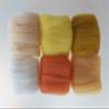 Yellow Shades Set  100% Pure Merino Wool Roving & Tops for Needle Felting, Wet Felting & Spinning (30g) view 4
