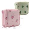 2 Pcs Sanitary Napkin Storage Bag Menstrual Cup Pouch Portable Pads with Zipper Feminine Menstruation First Period Bags for Teen Girls Women Ladies. (Pink&Creamy-White) view 2