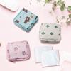 2 Pcs Sanitary Napkin Storage Bag Menstrual Cup Pouch Portable Pads with Zipper Feminine Menstruation First Period Bags for Teen Girls Women Ladies. (Pink&Creamy-White) view 3