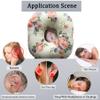 Ear Piercing Pillow with a Ear Hole for CNH and Ear Piercing Ear Pain Ear Inflammation Pressure Sores, O-Shaped Side Sleeping Pillow Ear Guard Pillow (Red) view 2