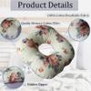 Ear Piercing Pillow with a Ear Hole for CNH and Ear Piercing Ear Pain Ear Inflammation Pressure Sores, O-Shaped Side Sleeping Pillow Ear Guard Pillow (Red) view 4