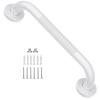 12 Inch Oil Rubbed White Grab Bar w/Anti-Slip knurled Grip, iMomwee Stainless Steel Wall Mount Bathroom Safety Handrail Support, Shower Balance Bar, Handicap Elderly Senior Assist Textured Bath Handle view 1