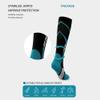 Linghe 4 Pairs Compression Socks for Men and Women (20-25mmHg) Is Best for Calf Pressur Support, Nurse, Football, Travel, Flight, Athletics, Running (L/XL, Mix) view 4