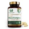 Super Maca Root Complex 5,000mg High Potency Black + Yellow Maca Extract with Panax Ginseng, L-Arginine & Black Pepper (120 Capsules / 4 Month Supply) Made in UK by Royal Oak Health view 1
