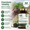 Super Maca Root Complex 5,000mg High Potency Black + Yellow Maca Extract with Panax Ginseng, L-Arginine & Black Pepper (120 Capsules / 4 Month Supply) Made in UK by Royal Oak Health view 2