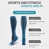 Linghe 4 Pairs Compression Socks for Men and Women (20-25mmHg), Is Best for Calf Pressur Support, Football, Travel, Flight, Athletics, Nurse (S/M, Yellow) view 2
