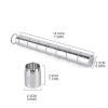 VERBENA 7 Compartments Weekly Pill Holder Medicine Organizer Travel Pill Tube Pill Bottle Pill Container with Keychain Carabiner view 2