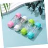 COHEALI 4pcs Hard Lens Case Compact Protective Box for Cosmetic Lens Storage White Travel-Friendly and Easy to Carry view 3