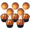 Gyufise 36 Pack Basketball Cupcake Toppers Star Sports Ball Cupcake Picks Baby Shower Basketball Sports Players Theme Birthday Party Cake Decorations Supplies view 1