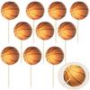 Gyufise 36 Pack Basketball Cupcake Toppers Star Sports Ball Cupcake Picks Baby Shower Basketball Sports Players Theme Birthday Party Cake Decorations Supplies view 3