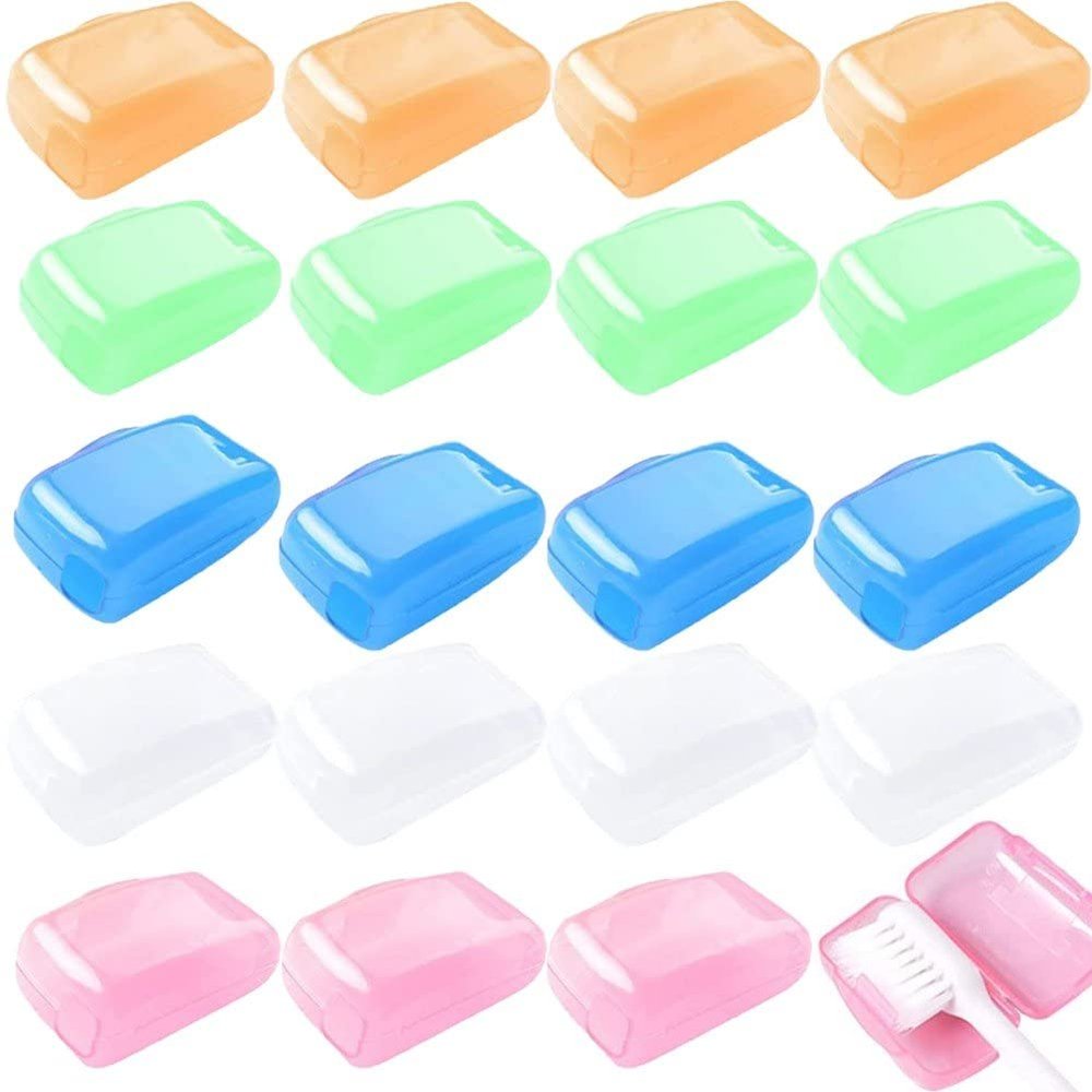 20pcs/lot Portable Toothbrush Head Cover Case for Travel Hiking Camping Toothbrush Box Brush Cap Case Bathroom Accessory