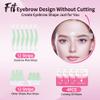 Beauty7 Wax Strips for Face, Eyebrow Shaper Pre-cut, 24pcs Waxing Strips with 4pcs Cleaner Oil Wipes, Cold Wax Strips Facial Hair Removal view 3