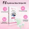 Beauty7 Wax Strips for Face, Eyebrow Shaper Pre-cut, 24pcs Waxing Strips with 4pcs Cleaner Oil Wipes, Cold Wax Strips Facial Hair Removal view 4