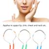 Agatige 3-Piece Spring Facial Hair Remover, Manual Eyebrow & Face Epilator, Threading Tool, Face Shaver for Men's Grooming, Blue, Green, Red view 2