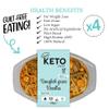 Keto Chef Instant Chilled Meals - Konjac Vegan & Low Calorie, High in Protein, Microwavable Meal | Ready to Eat Meal Pack of 4 (370g) (Bangkok Green Noodles) view 4