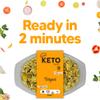 Keto Chef Instant Chilled Meals - Konjac Vegan & Low Calorie, High in Protein, Microwavable Meal | Ready to Eat Meal Pack of 4 (370g) (Biryani) view 3